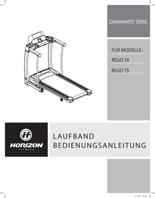 LAUFBAND BEDIENUNGSANLEITUNG - Horizon Fitness