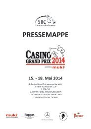 PRESSESPIEGEL Casino Grand Prix Lamprechtshausen 2014