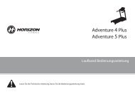 Bedienungsanleitung Adventure 3 Plus - Horizon Fitness
