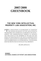 Green Book - NYIPLA