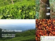 Plantation Sector 2012