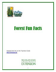 Forest Fun Facts - Michigan Forests Forever