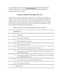 Compassion Fatigue Questionnaire.pdf Compassion Satisfaction/Fatigue Self-Test for Helpers - CASAT