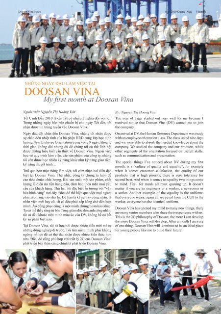 VINA NEWS - Doosan