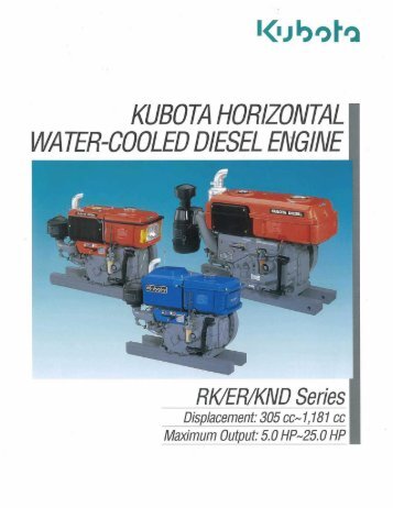 KUBOTA HORIZONTAL - Diesel Parts & Services