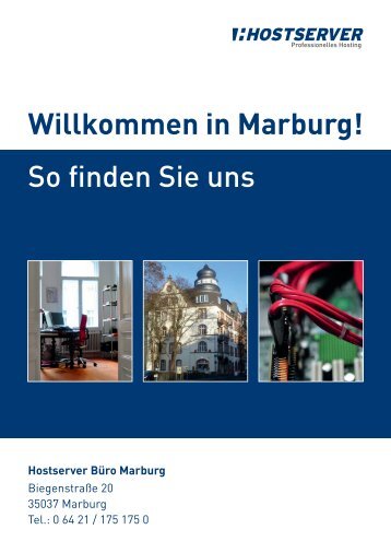 Willkommen in Marburg! So finden Sie uns - Hostserver GmbH