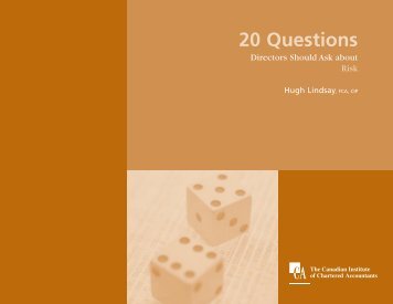 Twenty questions directors should ask about risk - Institute of ...