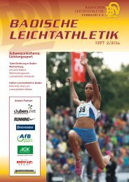 Badische Leichtathletik - Heft 2/2014