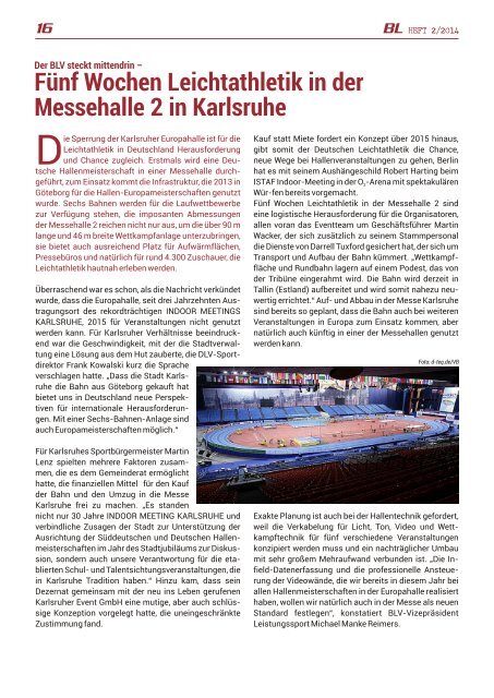 Badische Leichtathletik - Heft 2/2014