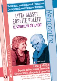 Rencontre de Lytta Basset et Rosette Poletti