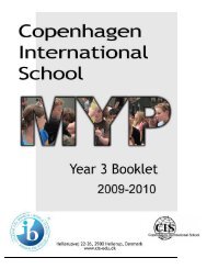 MYP 3 - Copenhagen International School