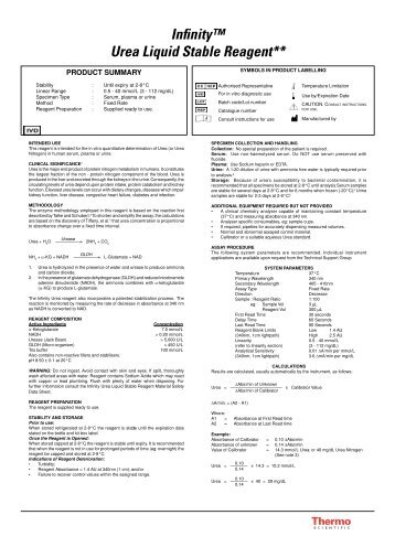 Infinityâ¢ Urea Liquid Stable Reagent** - Kaanmed