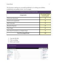 Gradebook, Setting up a Moodle