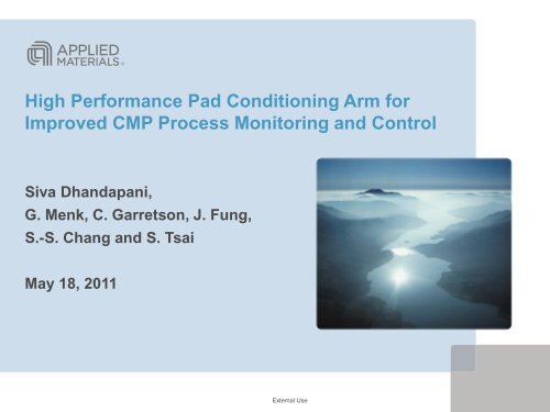High Performance Pad Conditioning Arm for Improved CMP Process ...