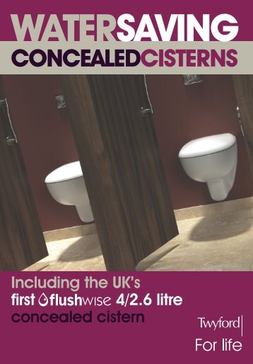 Twyford water saving concealed cisterns