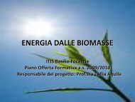 ENERGIA DALLE BIOMASSE - Itisfocaccia.it