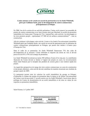 document au format pdf - Groupe Casino