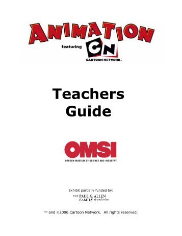 Animation Teachers Guide - OMSI