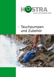 Tauchpumpen und Zubehör - HOSTRA Gummi und Kunststoffe GmbH