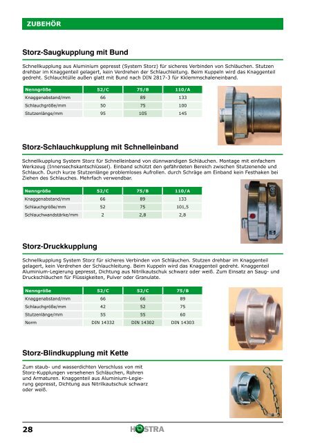 Tauchpumpen und Zubehör - HOSTRA Gummi und Kunststoffe GmbH