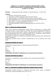 8) ZÃ¡pisnica AS FZaSP 11-12-2012 - Fakulta zdravotnÃ­ctva a ...