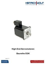 High-End-Servomotoren Baureihe EGK