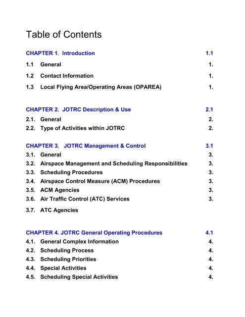 JOTRC Handbook - Kadena Air Base