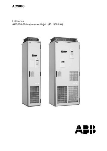 FI / ACS800-07 Hardware Manual - Auser