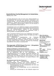 Ganzheitliches Facility Management im Industriebau - IFMA