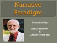 Narrative Paradigm.pdf - The University of Texas at Tyler