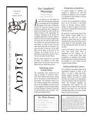 Vol 9 Issue 1, March 2007 - The Augustinians in Australia