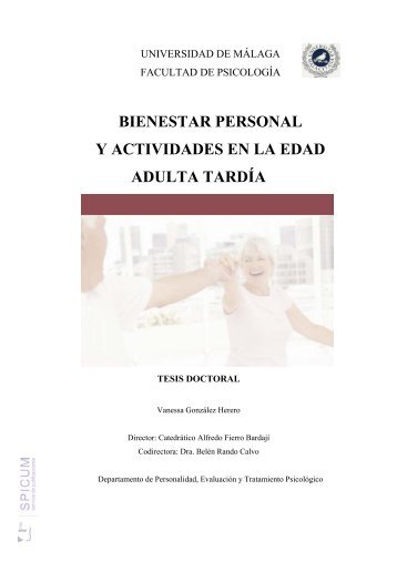 Bienestar personal y actividades en la edad adulta tardía
