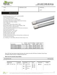 Series 200 LED Lamp Spec Sheet - Energy Focus Inc.