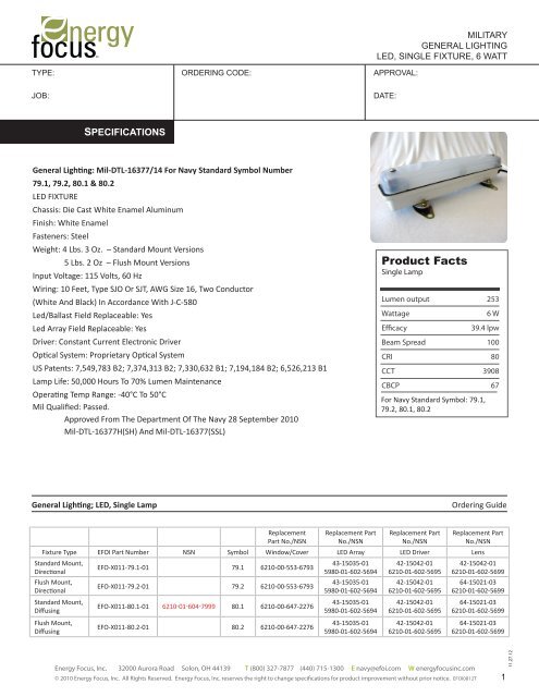 Energy focus lighting best sale