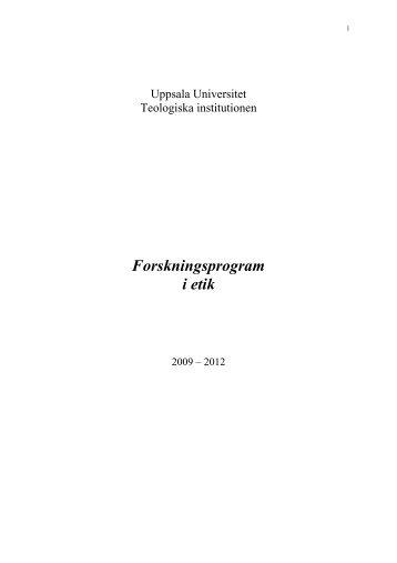 Avdelningen i LivsÃ¥skÃ¥dningsvetenskap FÃ¶rslag - Uppsala universitet