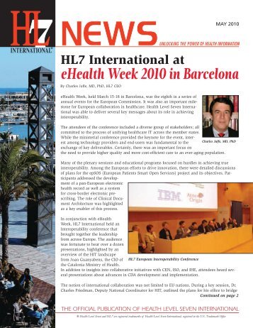 eHealth Week 2010 in Barcelona - HL7