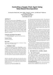 Controlling a Supply Chain Agent Using Value-Based Decomposition