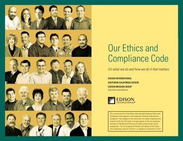 Our Ethics and Compliance Code - Edison International