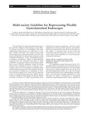 Multi-society Guideline for Reprocessing Flexible Gastrointestinal ...