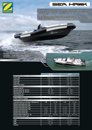 SEA HAWK 800 - Western Marine