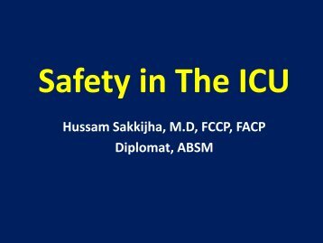 Hussam Sakkijha, M.D, FCCP, FACP Diplomat, ABSM - RM Solutions