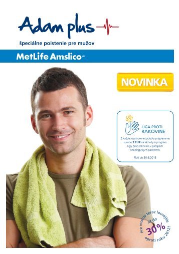 Brožúra Adam plus na stiahnutie - MetLife Amslico