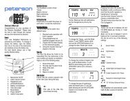 BodyBeat English Manual - Peterson Tuners