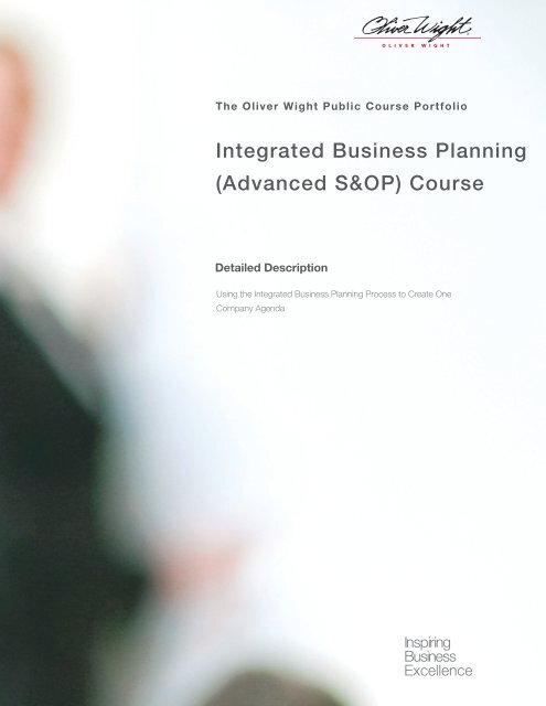 oliver wight integrated business planning pdf