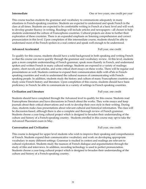 2012-13 upper school course description book - University Liggett ...