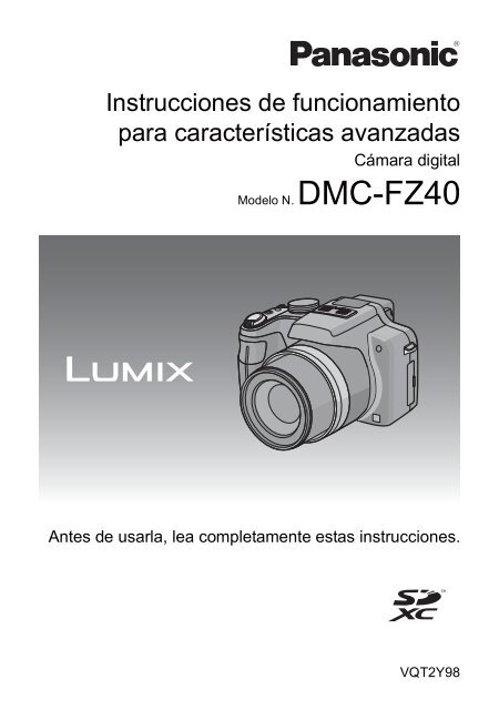 MANUAL DE USUARIO MODELO DMC-FZ40(es) - Panasonic