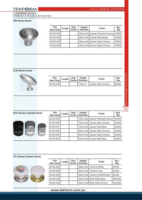 Architectural Handle - Tekform