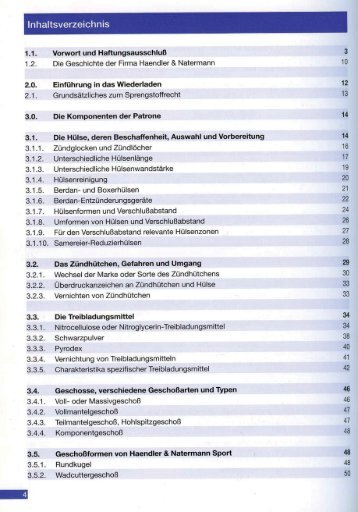 Inhaltsverzeichnis - Haendler & Natermann Sport GmbH