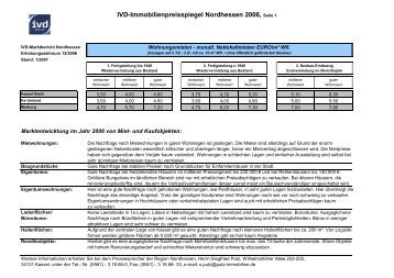 IVD-Immobilienpreisspiegel Nordhessen 2006, Seite 1