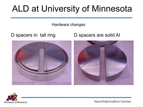 ALD at University of Minnesota - Center for Nanoscale Systems